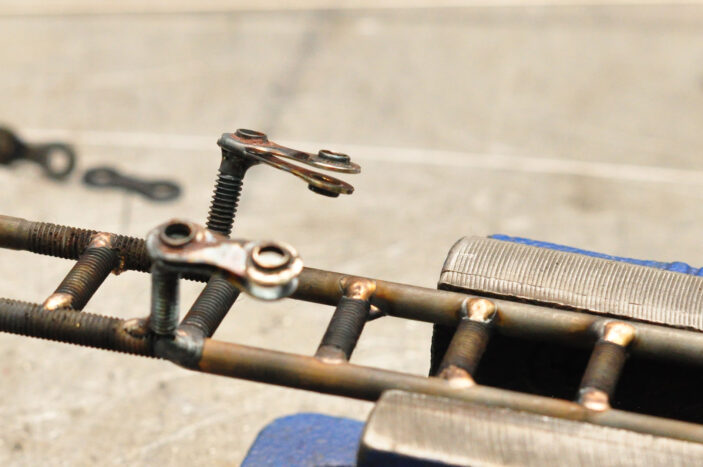 The inderior ladders connection points, completed