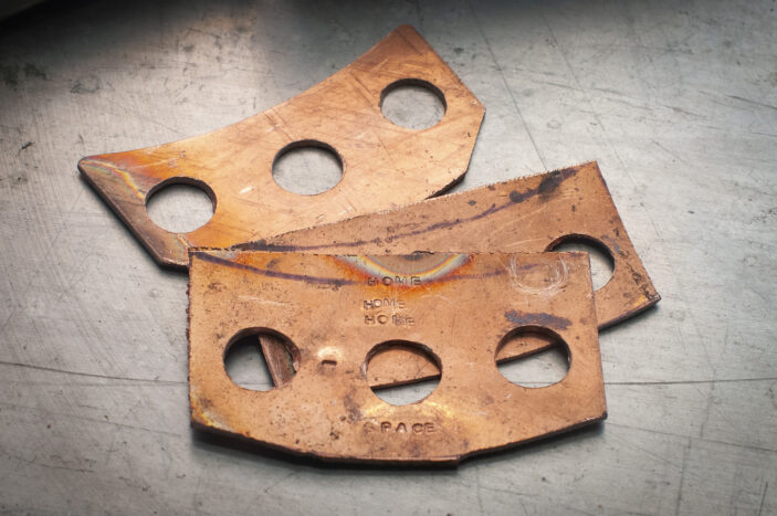 three attempts at a control panel plate