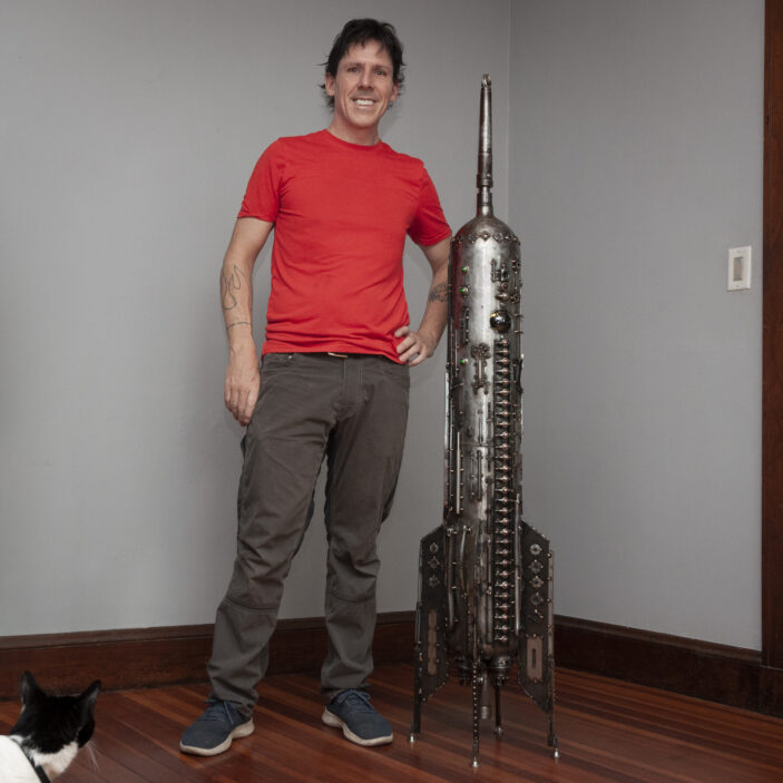 Artist with the rocket