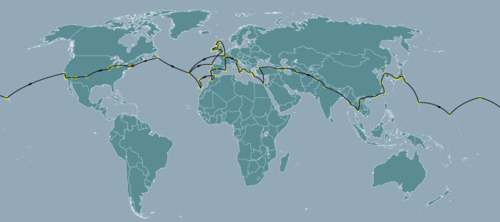 The virtual trip around the World